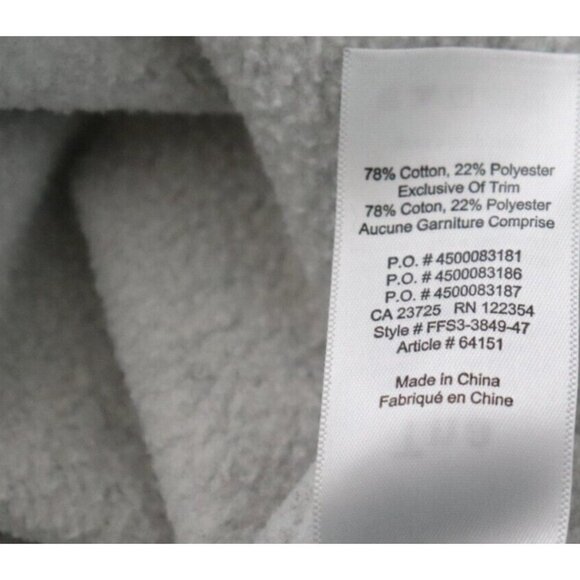 Aritzia Tna Women's Size XXS Gray Perfect Cropped Hoodie Cut-Off Fleece Sweater - Picture 7 of 9